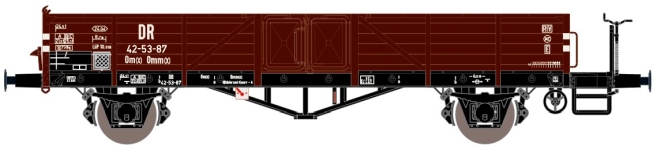 Exact-Train EX20174 - H0 - Offene Güterwagen Linz mit Bremserbühne, DR, Ep. III